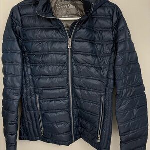 Calvin Klein Women's Navy Puffer Jacket